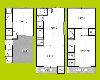 上新庄3丁目一戸建て 間取り
