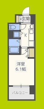 プレサンス天満橋アンジェ 間取り