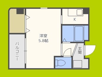 オーキッドコート天神橋 間取り