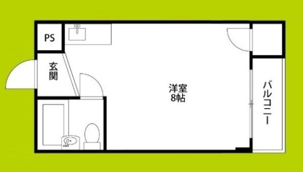 キングスアベニュー流町B棟 間取り