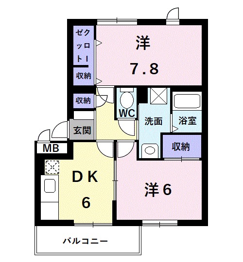 サンライズヤマヒＡ棟 間取り