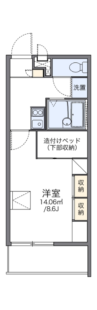 レオパレス美原北 間取り