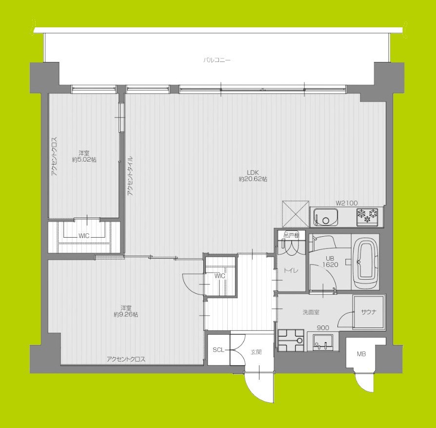 プレジオ宝塚ASIAN 間取り図