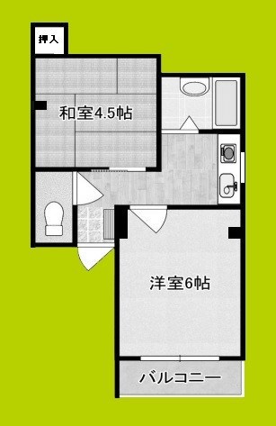 御幣島ハイツ 間取り
