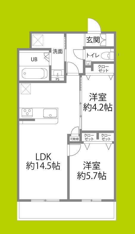 グラン今里south 間取り図