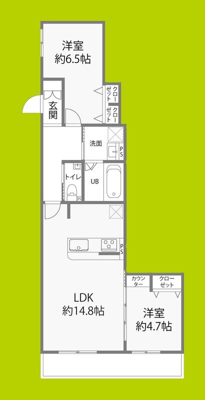 グラン今里south 間取り図