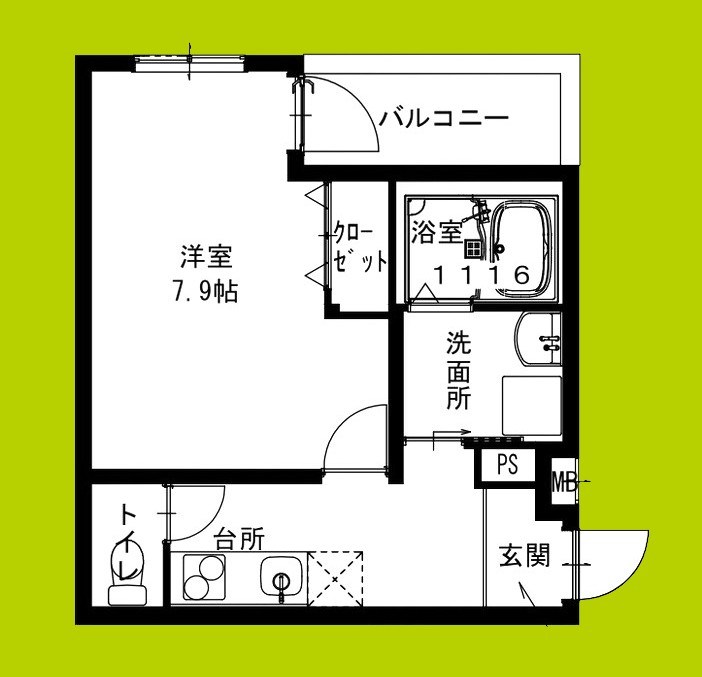 フジパレス俊徳道Ⅴ番館 間取り