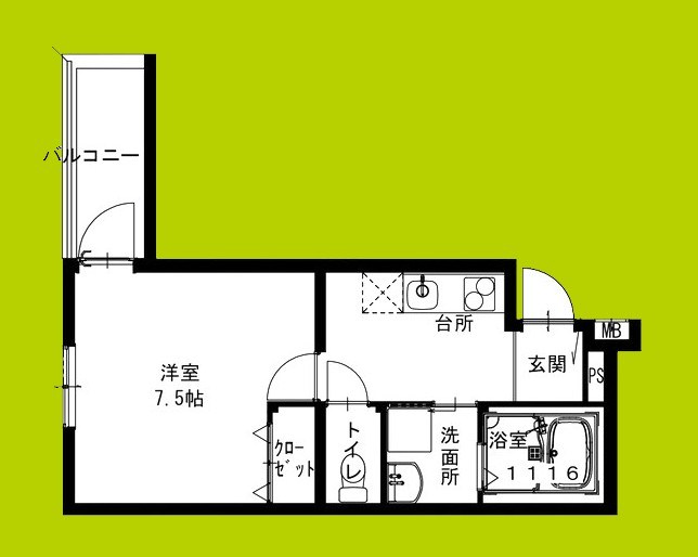 フジパレス俊徳道Ⅴ番館 間取り