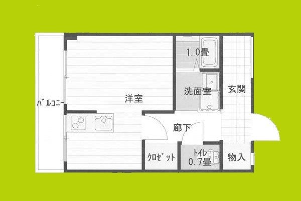 ハイツタキモト 間取り