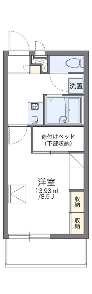 レオパレスサウスフィールド 間取り