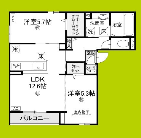 カームネス大泉Ⅱ 間取り