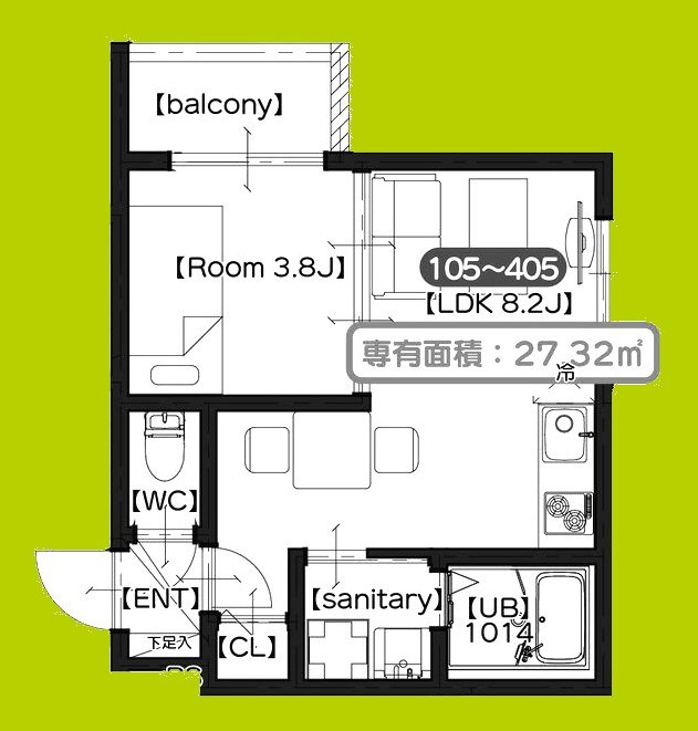 F　SEAM　春日出北 間取り