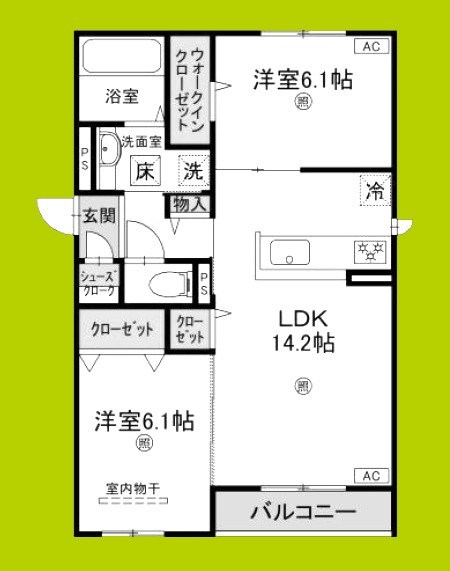 カームネス大泉Ⅱ 間取り