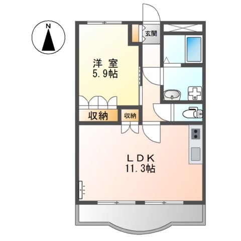 グランドソレーユⅡ 間取り