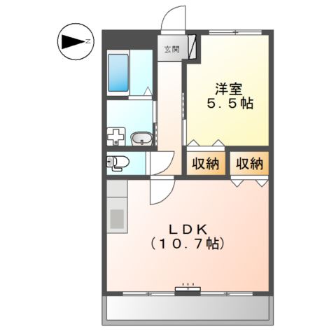 コンフォール中道 間取り