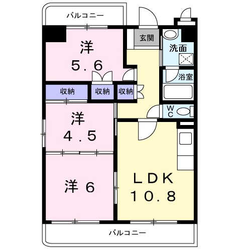 レジデンスくすのき館 間取り