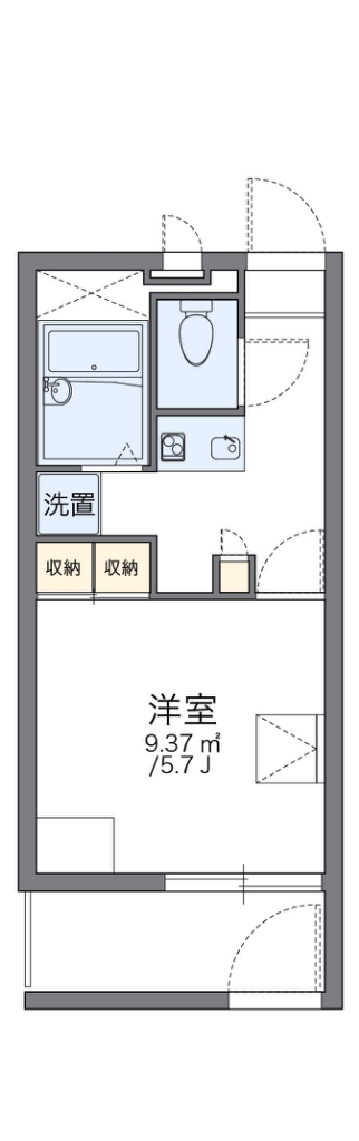レオパレスルミエール森彦 間取り