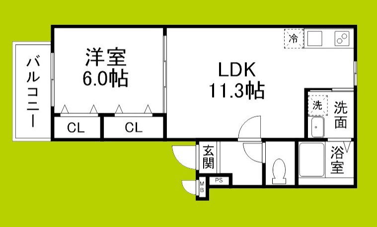 フジパレス下瓦屋 間取り