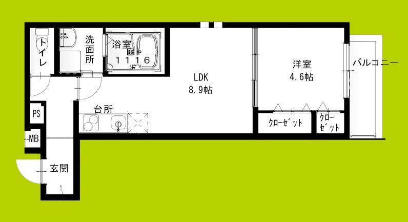 フジパレス岸和田下松 間取り