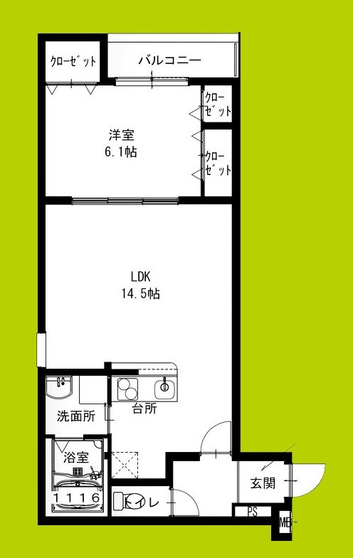 フジパレス堺大浜中町Ⅴ番館 間取り