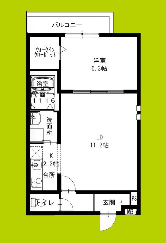 フジパレス堺大浜中町Ⅴ番館 間取り