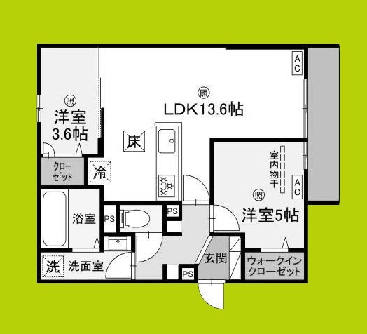 グランピース駒川 間取り