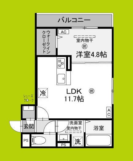 グランピース駒川 間取り