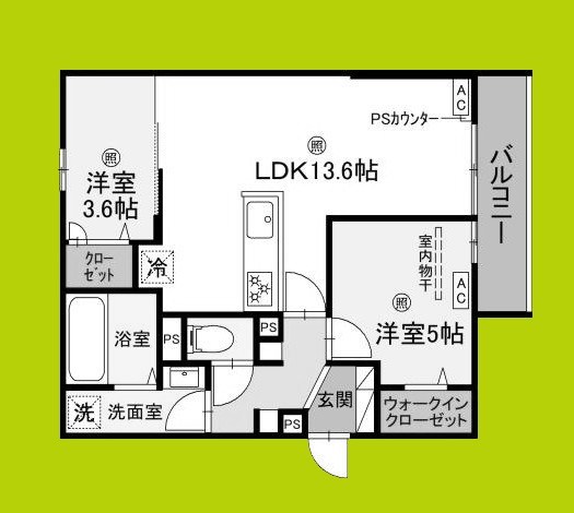 グランピース駒川 間取り