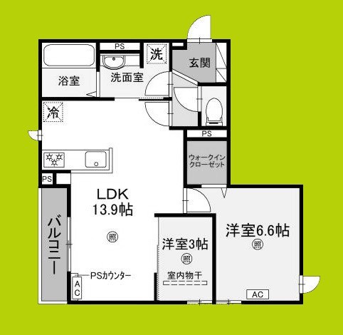 グランピース駒川 間取り
