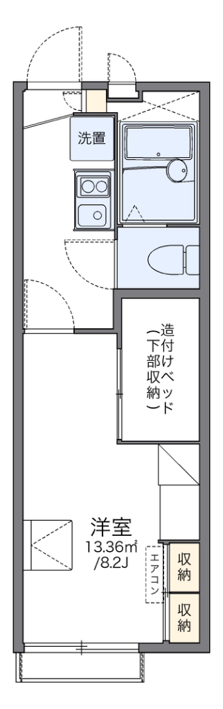 レオパレス喜連北Ⅱ 間取り