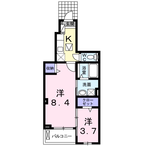 ラ　サクセション宝塚 間取り