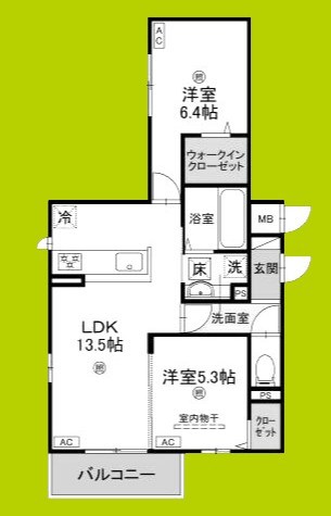 シャルム常盤 間取り図