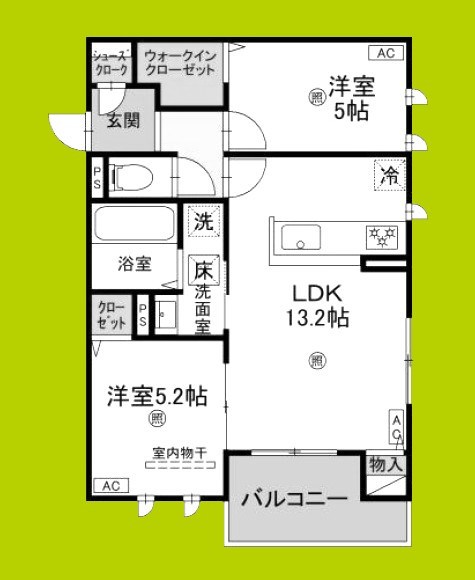 シャルム常盤 間取り