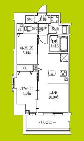 スプランディッドⅨ 間取り