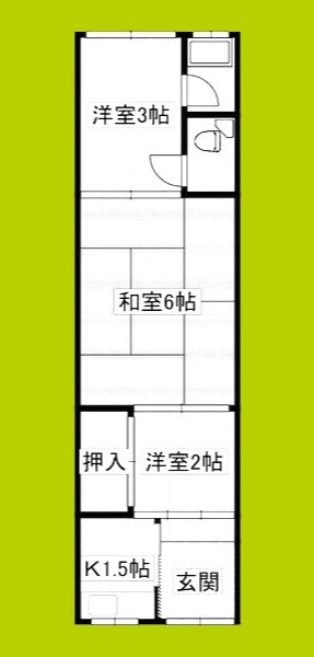 中本2丁目貸テラスハウス 間取り