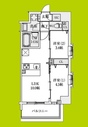 スプランディッドⅨ 間取り