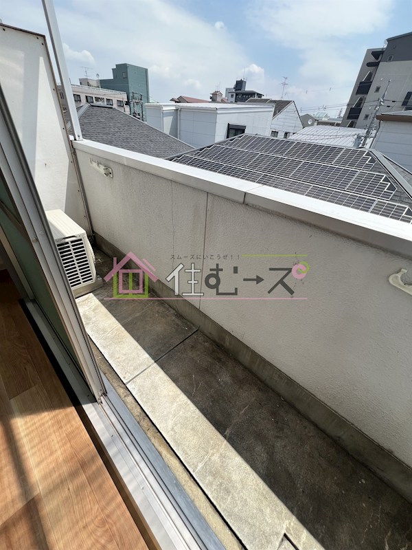 城北・船江マンション ベランダ