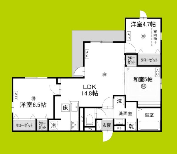 クラシスト甲子園一番町Ⅱ 間取り