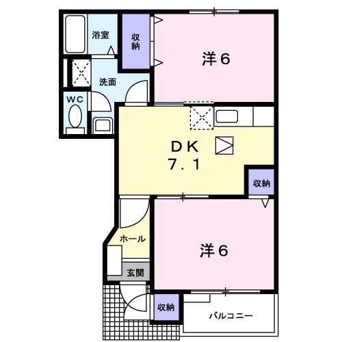ユニゾン川西Ⅰ 間取り