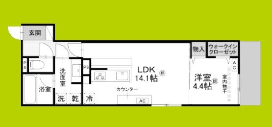 （仮）D-residence安立 間取り