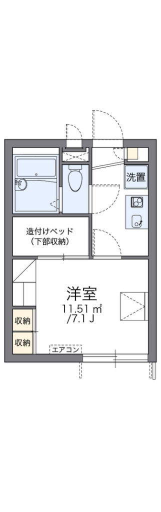 レオパレス五月山 間取り