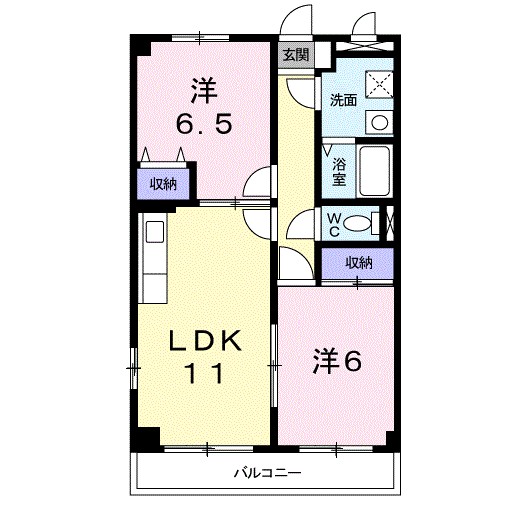 アンソレイエ 間取り