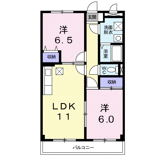 アンソレイエ 間取り