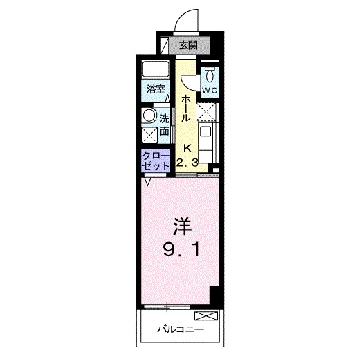 カーザ宮之前 間取り