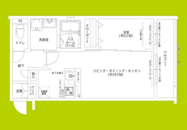 Louis Apartment 吹田東リバーパーク 間取り図