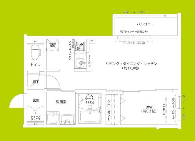 Louis Apartment 吹田東リバーパーク 間取り