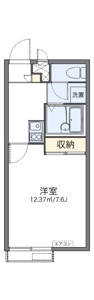 レオパレス北三国丘 間取り