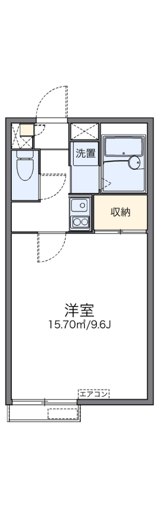 レオパレスポアロ 間取り