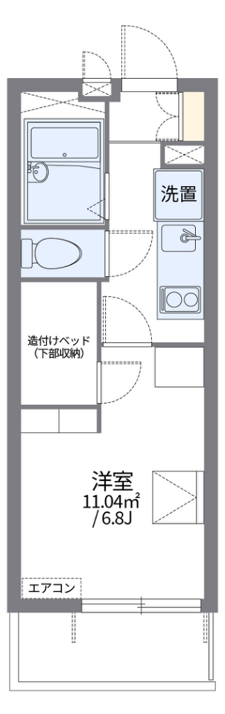レオパレスメルナカヤ 間取り