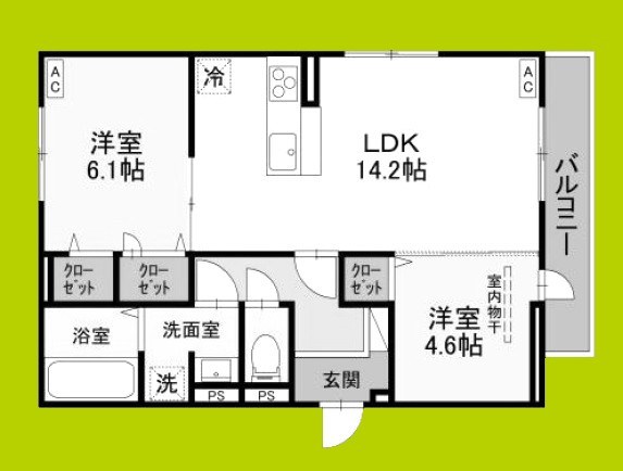 アイビー俊徳道 間取り